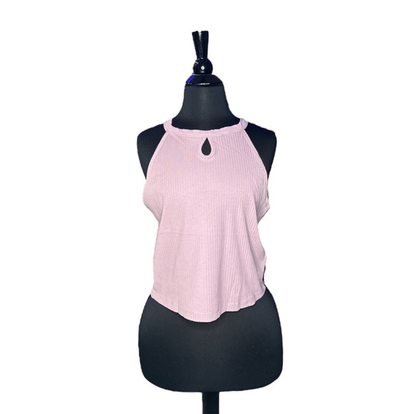 Keyhole Ribbed Tank Top - Picture 4 of 6